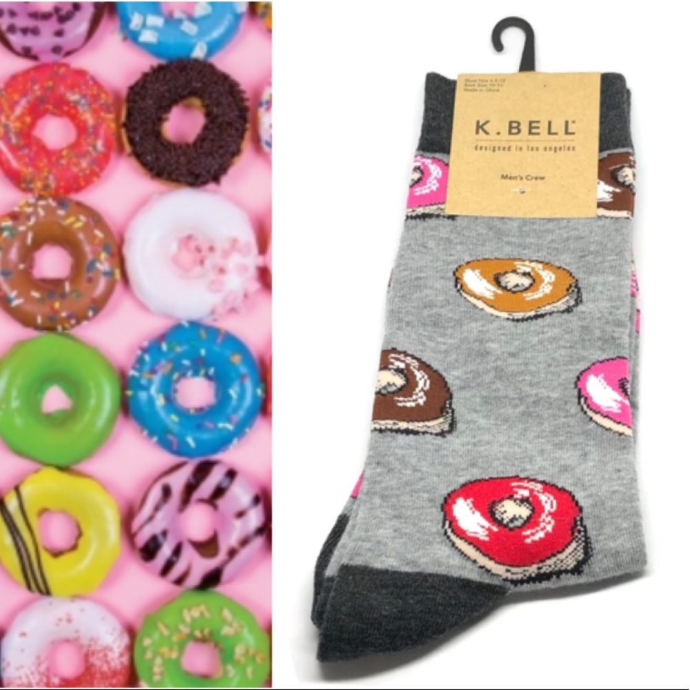 🆕 K.Bell Donuts Crew Socks